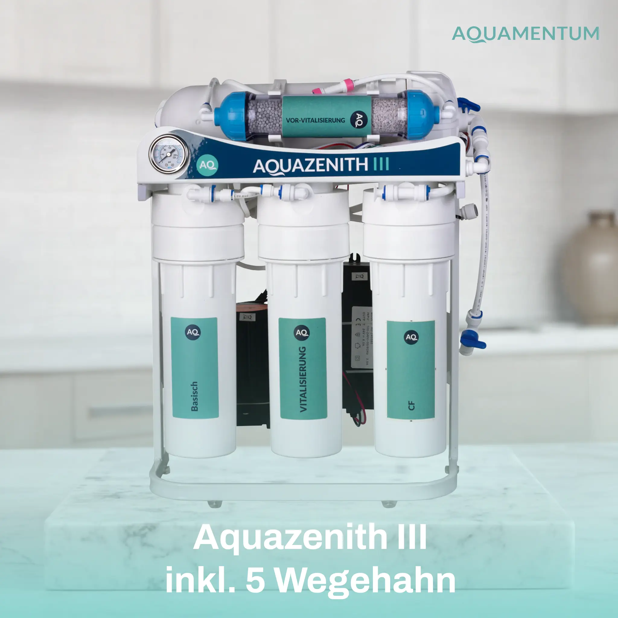 Aquazenith III Untertischanlage mit 5-Wegehahn